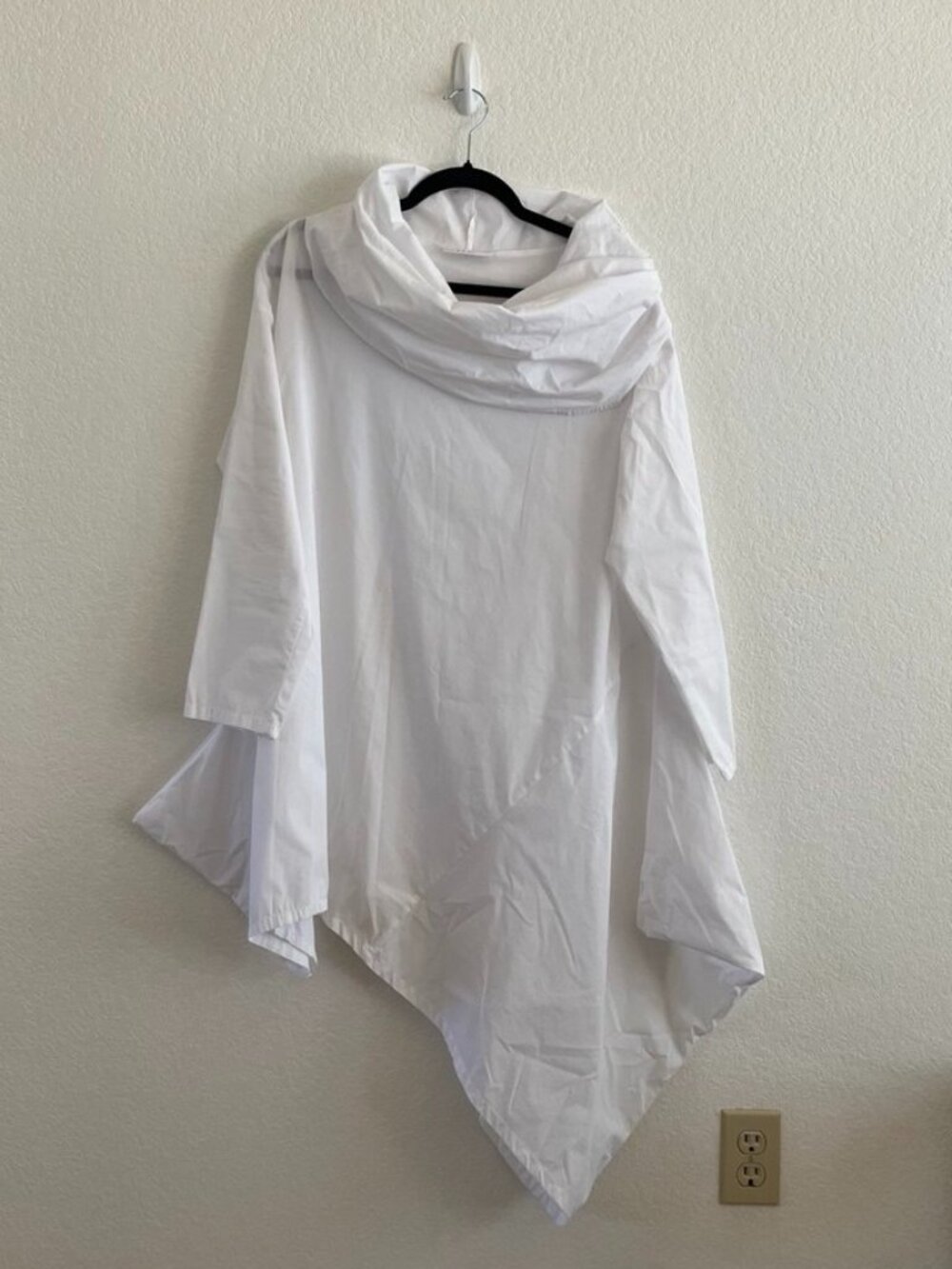 Bryn Walker Cowl Neck Asymmetric Tunic Top